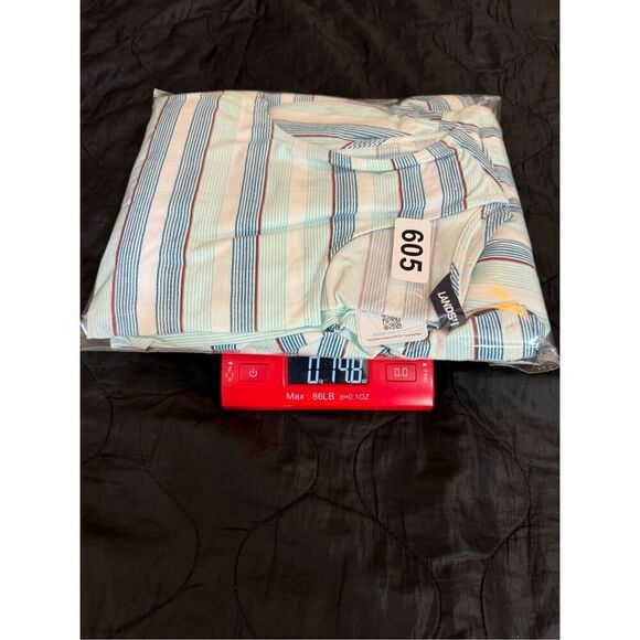 Lands End Maxi Dress Womens Medium Multicolor Sleeveless Stripe Tiered Pullover - Picture 10 of 10